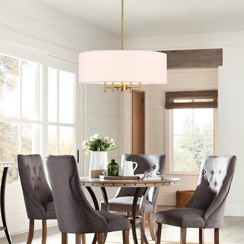 20" Gold Drum Chandelier