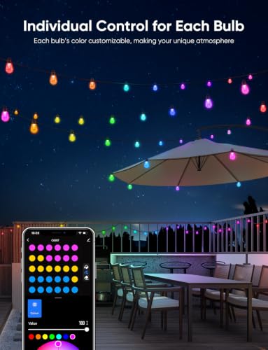RGBW Outdoor String Lights 100ft (100FT)