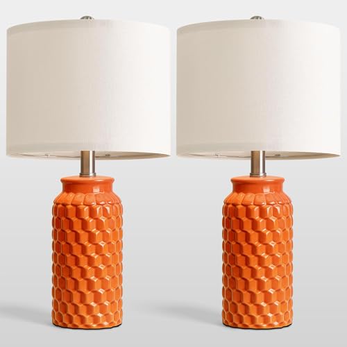 20.5" Ceramic Table Lamps Set of 2 (2 Count)