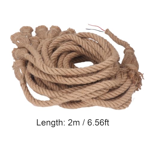 8 Heads Hemp Rope Pendant Light