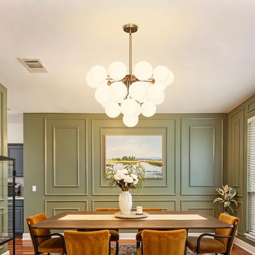 Gold Sputnik Chandelier Mid Century Modern 23 Light High Ceiling Chandelier