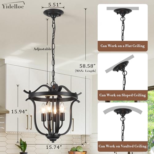 Black Farmhouse Chandelier