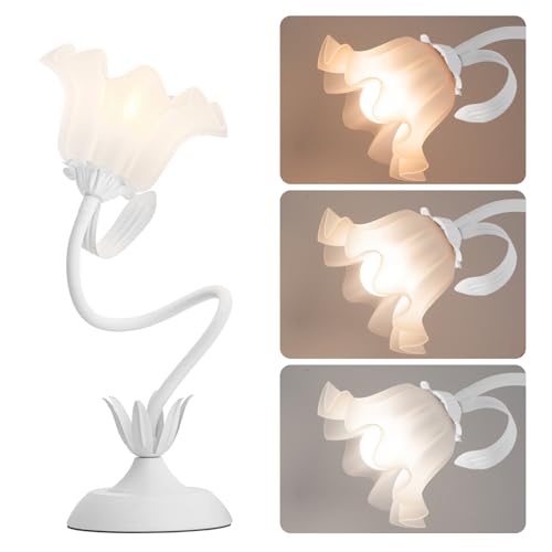 Flower Table Lamp Cute Desk Lamp for Bedroom Home Decor