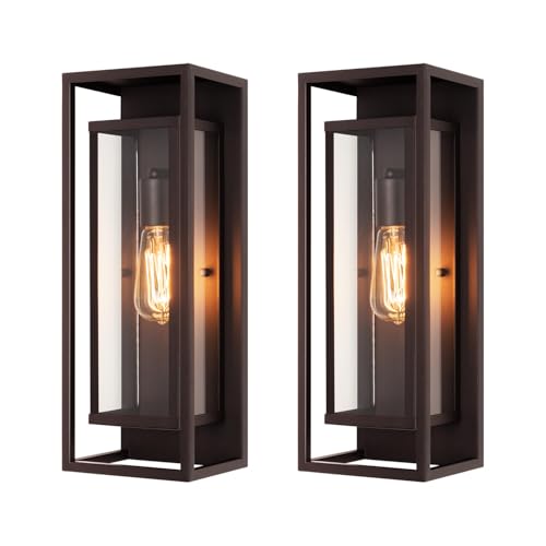 18" Modern Outdoor Porch Wall Light (2 Count)