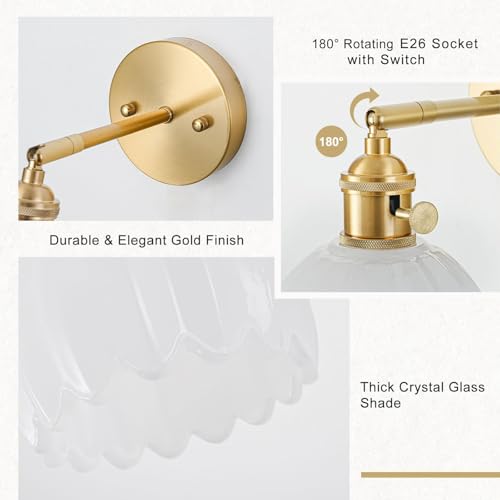 Wall Sconces Set of Two Hardwired