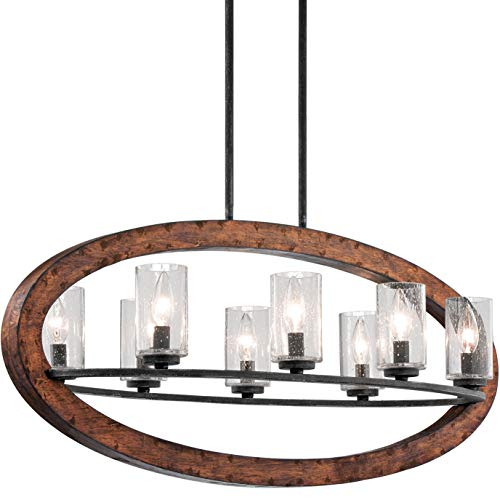 Grand Bank 8 Light Oval Chandelier