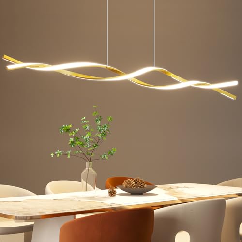 57in Large Gold Modern Ceiling Pendant Light