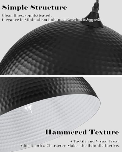 16 inch Hammered Dome Pendant Lights Kitchen Island