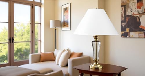 32206A Hardback Empire Spider Lamp Shade in White