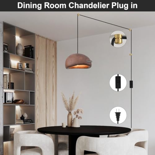 11.8in Plug in Chandelier