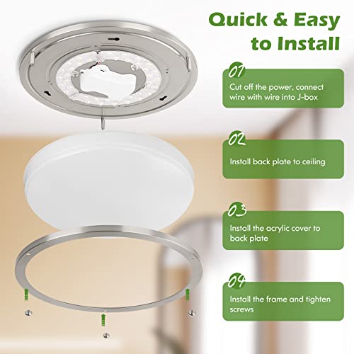 12 Inch 36W LED Ceiling Lights (2 Count)