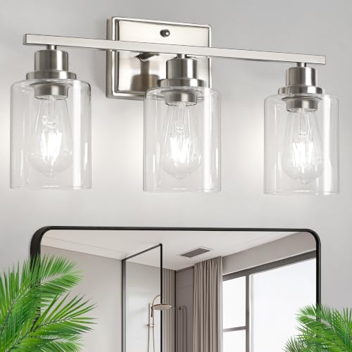 Modern Bathroom Light Fixtures Over Mirror