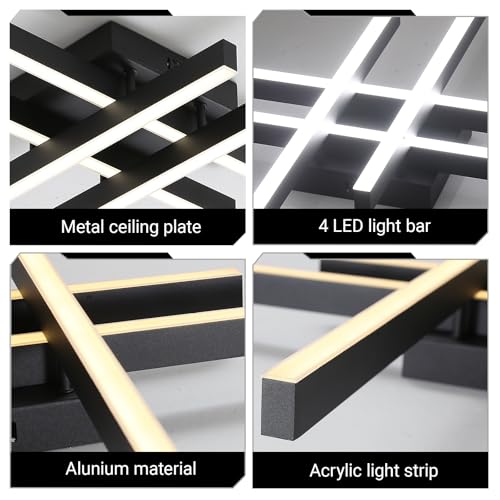Semi Flush Mount Modern Light Fixture