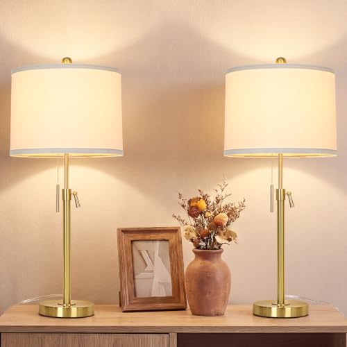 Gold Table Lamps Set of 2