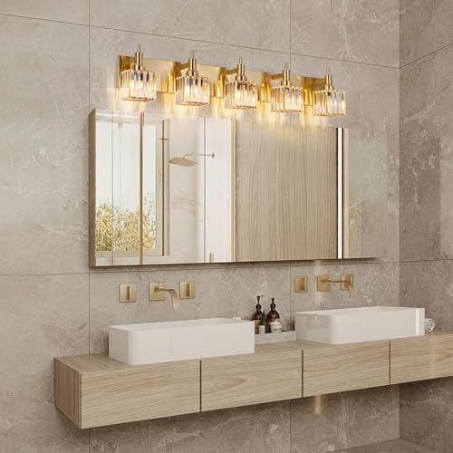 Gold Bathroom Vanity Lights