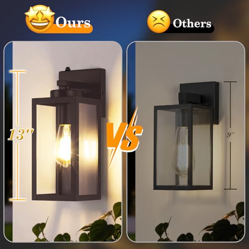 Upgraded Dusk to Dawn Outdoor Wall Lights (2 Count)