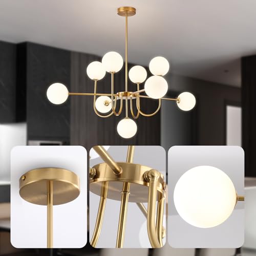 Modern Gold Chandelier Light Fixture 9