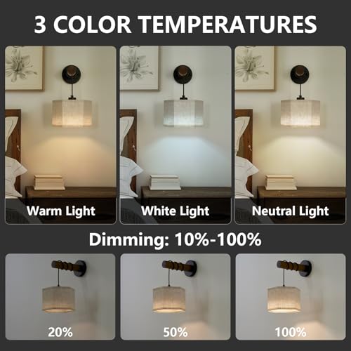 Battery Operated Wall Sconces Set of 2 (2 Count)