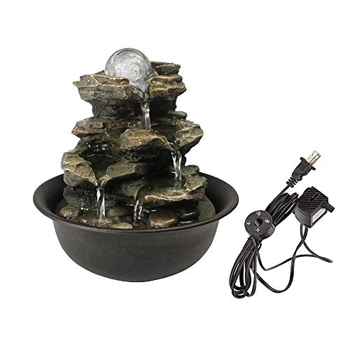 8.3” H Indoor Zen Tabletop Water Fountain