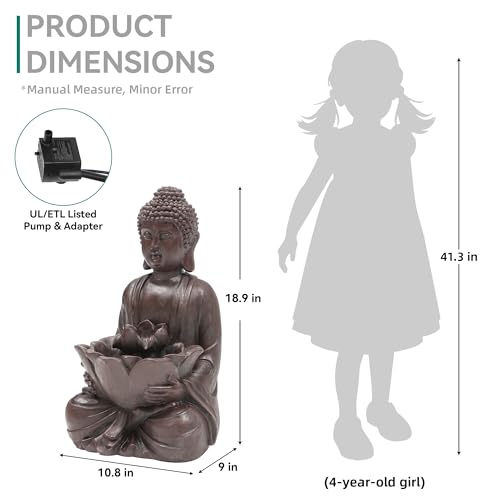 Zen Buddha Water Fountain Outdoor