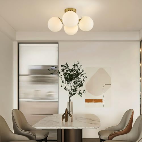 4 Light Mid Century Modern Ceiling Light