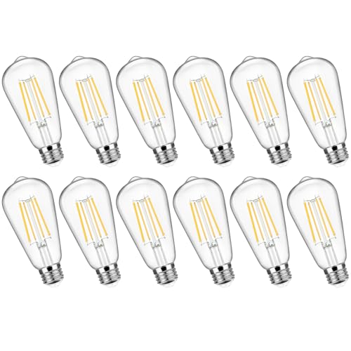12 Pack Vintage LED Edsion Bulbs 100W Equivalent (12 Count)