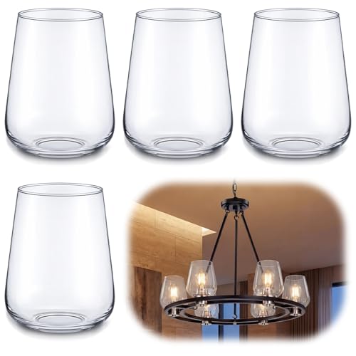 4 Pack Wine Glass Lamp Shade (4 Count)