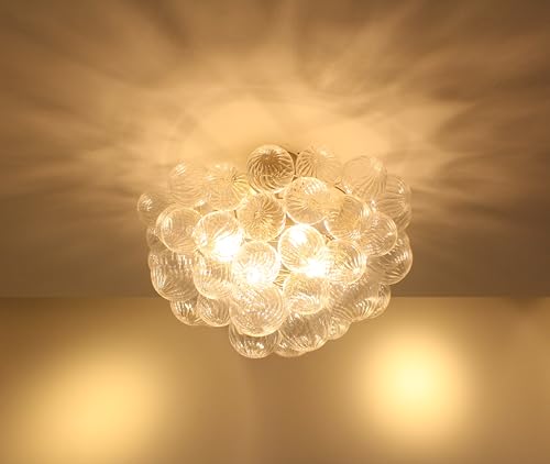 Bubble Ball Semi Flush Ceiling Light