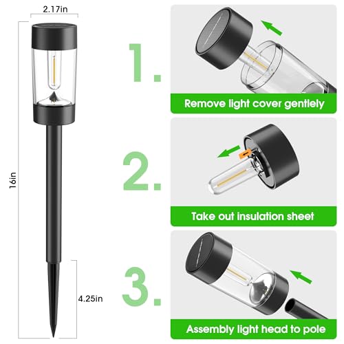 Solar Pathway Lights Outdoor Waterproof (8 Count)