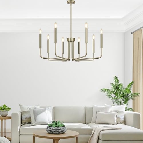 8 Light Farmhouse Chandelier for Dining Room Lighting Fixtures Hanging