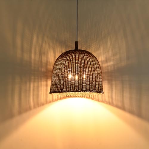 17.7" Rattan Pendant Light (3 Count)