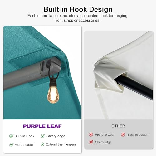 Patio Umbrella 14ft with Base Large Rectangle