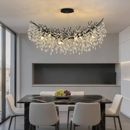 Rectangle Crystal Tree Branch Chandelier