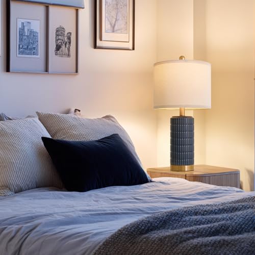 21.5'' Bedside Table Lamps Set of 2 with USB A+C Ports for Living Room (2 Count)