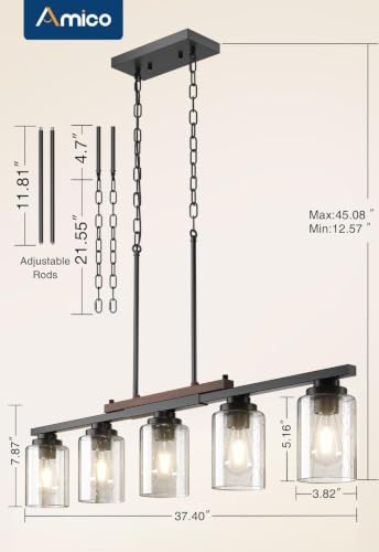 5 Light Dining Room Light Fixture