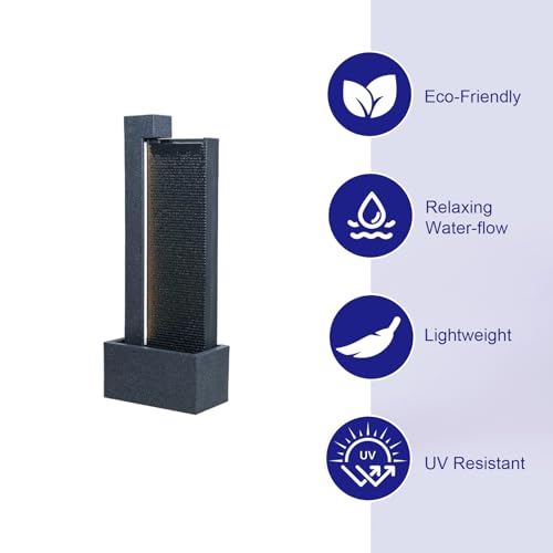 39.76" H Outdoor Water Fountain Made with Eco