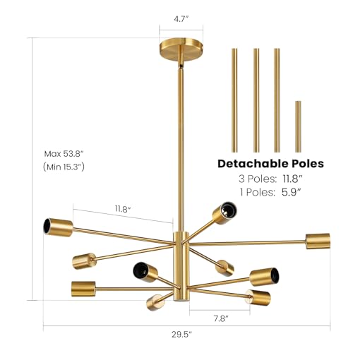 Modern Sputnik Chandeliers Light