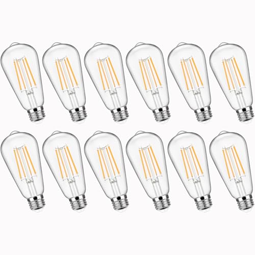 12 Pack Vintage LED Edsion Bulbs 100W Equivalent (12 Count)