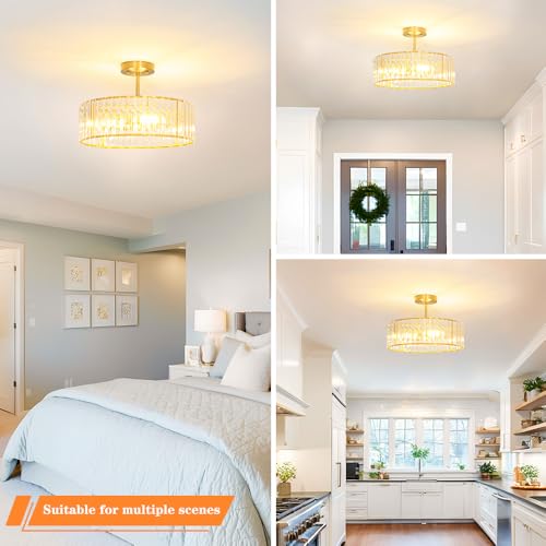 Modern Crystal Ceiling Light Fixture