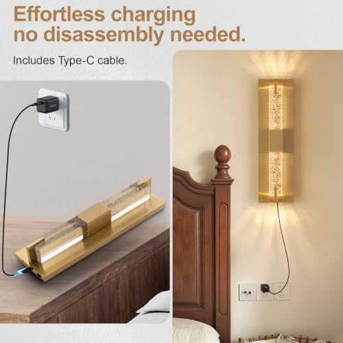 Battery Operated Crystal Wall Sconc (2 Count)