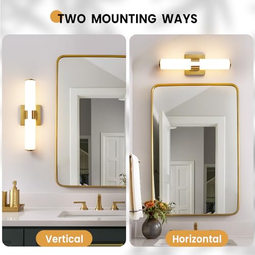Gold Bathroom Light Fixtures
