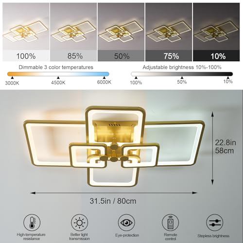Modern LED Ceiling Light Dimmable