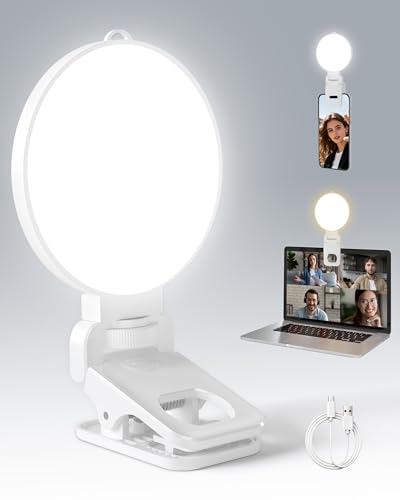 3 Color Soft Selfie Light Phone Light with Clip