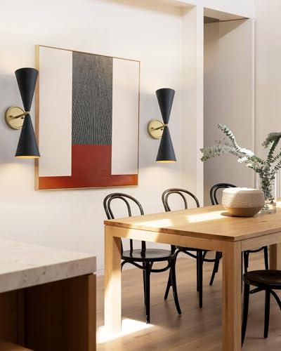 Modern Black Gold Wall Sconce