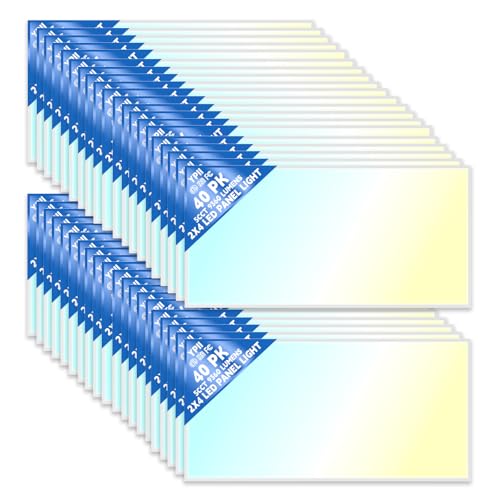 LED Flat Panel Light LED Drop Ceiling Light Fixture (40 Count)