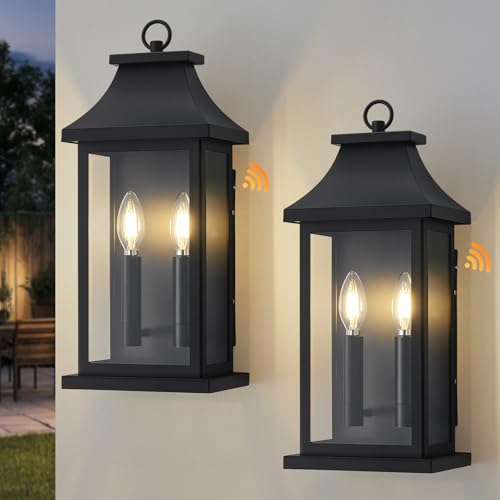2 Pack 18" Large Outdoor Wall Lights Dusk to Dawn Outdoor Lighting (2 Count)
