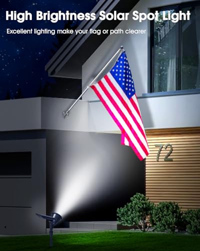 Solar Spot Lights Outdoor Waterproof IP65 (2 Count)
