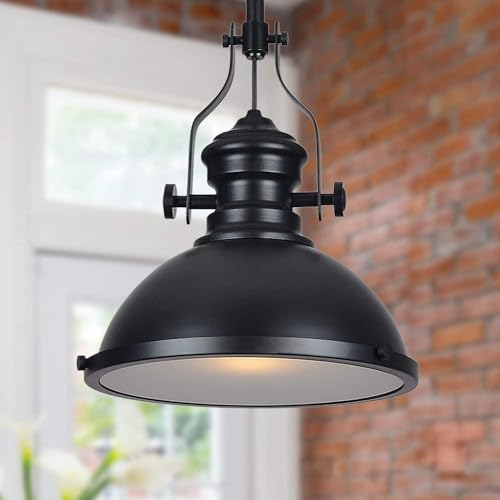 12 Inch Industrial Pendant Lights with Diffuser (2 Count)