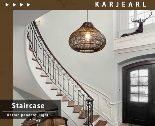Karjear Black Rattan Chandelier