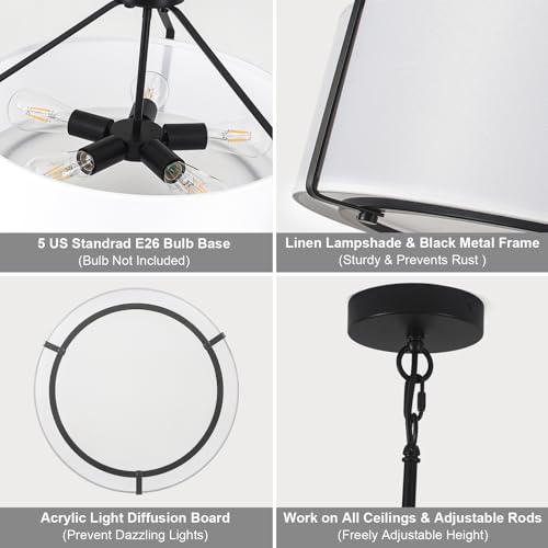 20Inches Drum Chandeliers